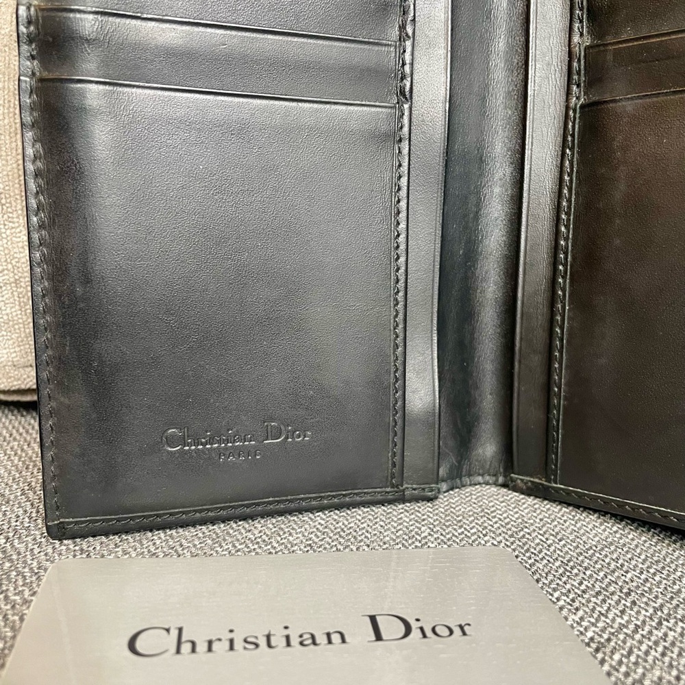 Christian Dior Oblique Vintage Saddle Wallet in Black - Excellent Condition! - Picture 10 of 16